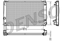 Радиатор двигателя Denso Toyota Rav 4 A30, A40 05-19 AT