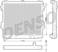 Радиатор двигателя Denso Toyota Land Cruiser J200 2UZ-FE 07-12