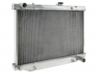 Радиатор алюминиевый Toyota Land Cruiser 100 1HD, 105 1HD 40mm AT AJS (серый)
