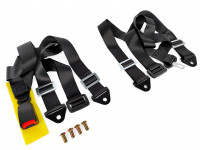 Ремни безопасности 4х точечные без лого (черный)