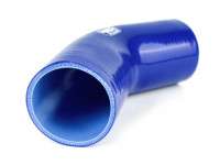 Патрубок силиконовый 45 градусов 38 мм (синий)