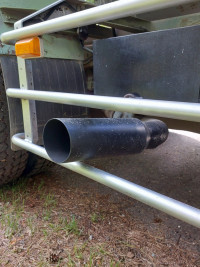 Насадка на глушитель черная 76x300мм (76мм)