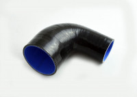 Патрубок силиконовый 90 градусов 51 - 63 мм (черный)
