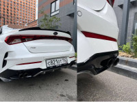 Насадка на глушитель двойная 57х132мм (вороненый)