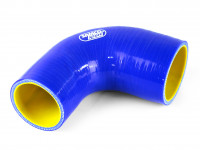 Патрубок силиконовый 90 гр 57-63 мм усиленный (синий)