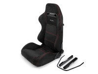 Сиденье спортивное полуковш LM Recaro-500 купе замша размер - M