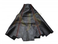 Чехол КПП Nismo универсальный натур. кожа (Россия) (красная строчка)