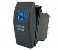 Тумблер панельный с подсветкой engine start запуск двигателя