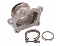 Адаптер v-band 63мм - Subaru фланец 5 болтов с хомутами