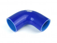 Патрубок силиконовый 90 градусов 38 - 45 мм (синий)