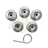 Заглушки на гайки Rays style 19мм (черный)