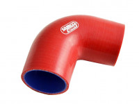 Патрубок силиконовый 90 градусов 51 - 76 мм (красный)
