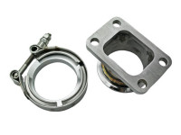 Адаптер v-band 76мм - T4 с хомутами