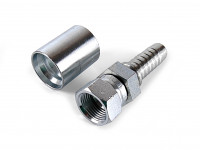 Фитинг стальной под обжим AN10, прямой