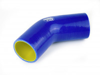 Патрубок силиконовый 45 гр 63 мм усиленный (синий)