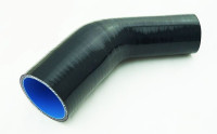 Патрубок силиконовый 45 градусов 45 - 51 мм (черный)