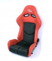 Сиденье спортивное полуковш LM Gias размер - M (красно-черный)